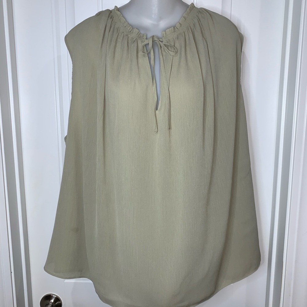 H&M Plus Olive Top NWT